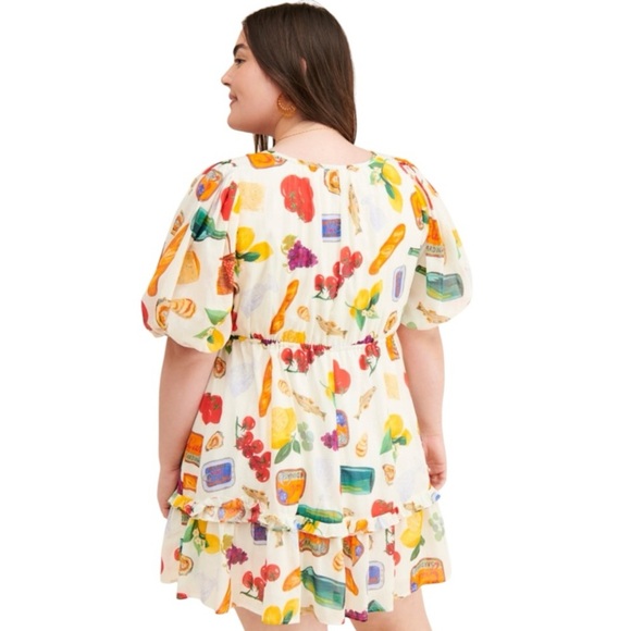 Lisa Says Gah Leila Italian Summer 100% Cotton Mini Dress Women’s Small - Picture 2 of 15